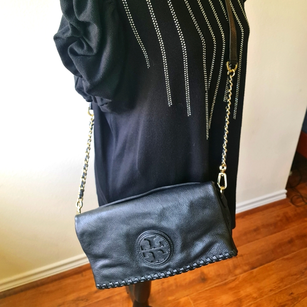 Tory Burch Black Leather Crossbody Bag